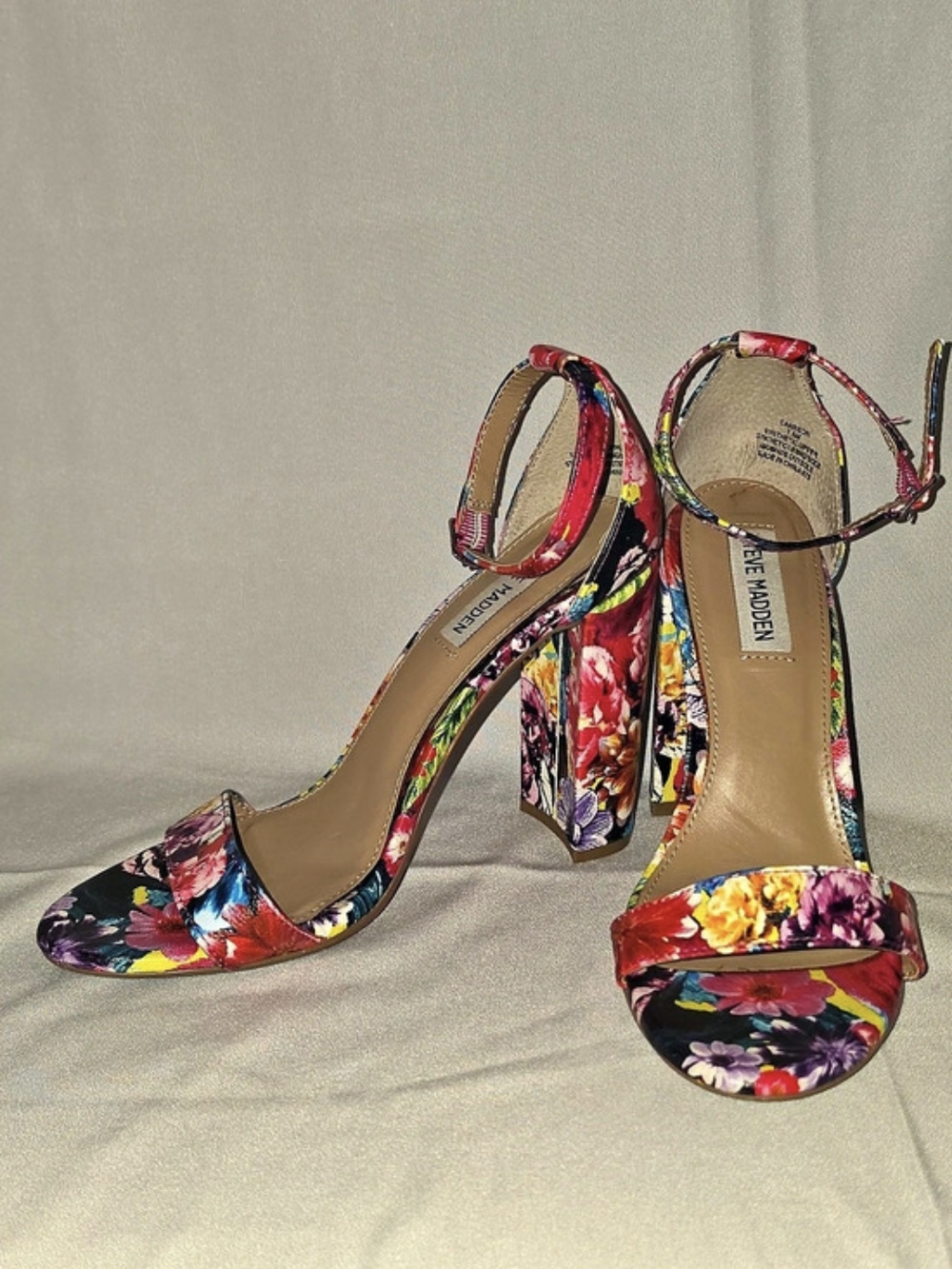Steve Madden Carrson Floral Print Heels
